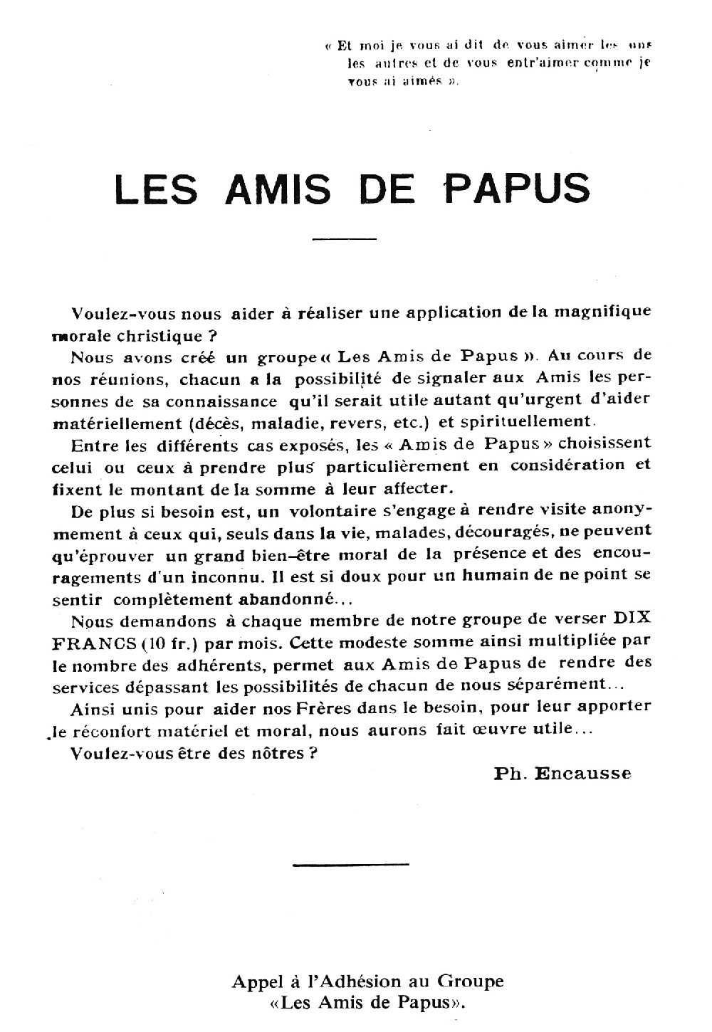 Les Amis de Papus, par Philippe Encausse